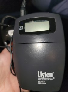 A close up of the receiver. 